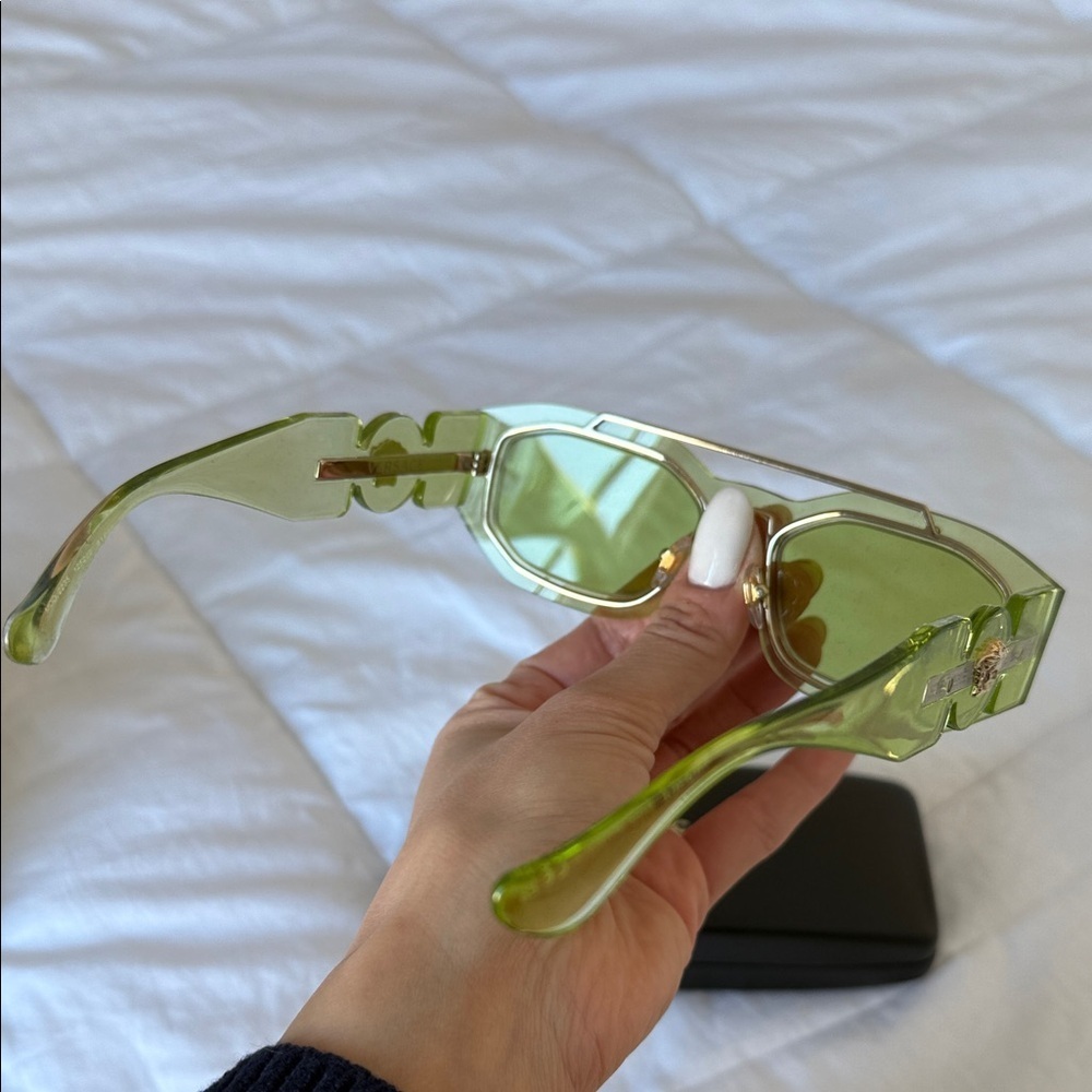 Versace Lime Green Sunglasses - Picture 4 of 5